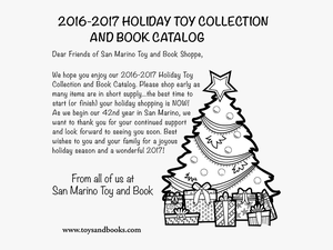 San Marino Toys And Books Newsletter - Christmas Present Black And White