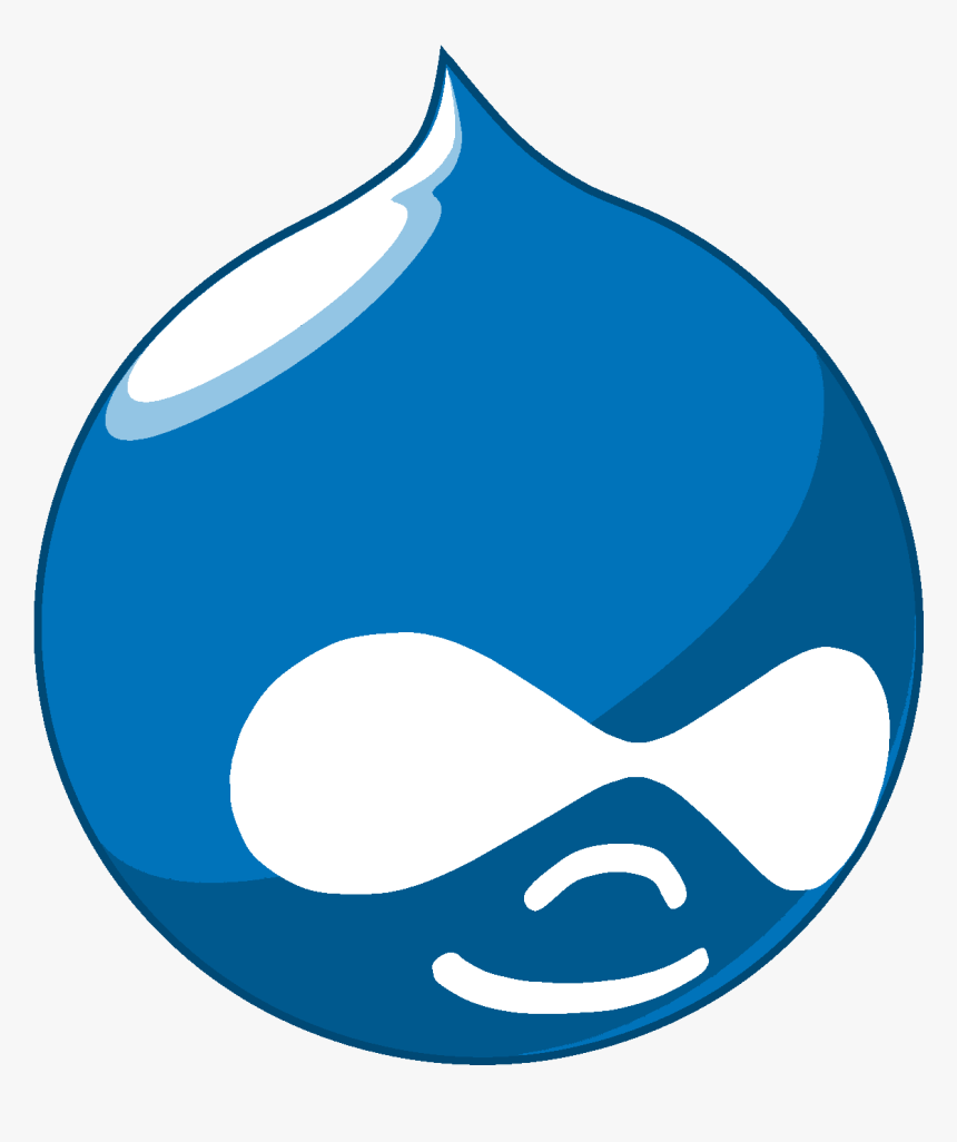 File - Druplicon - Large - Drupal Icon - Water Drop Logo With Face