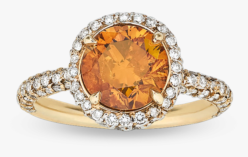 Fancy Deep Yellowish-orange Diamond Ring