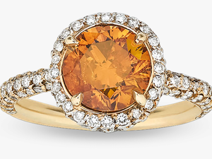 Fancy Deep Yellowish-orange Diamond Ring