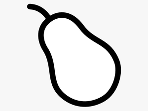 Pear Outline Svg Clip Arts - Clipart Pear Outline
