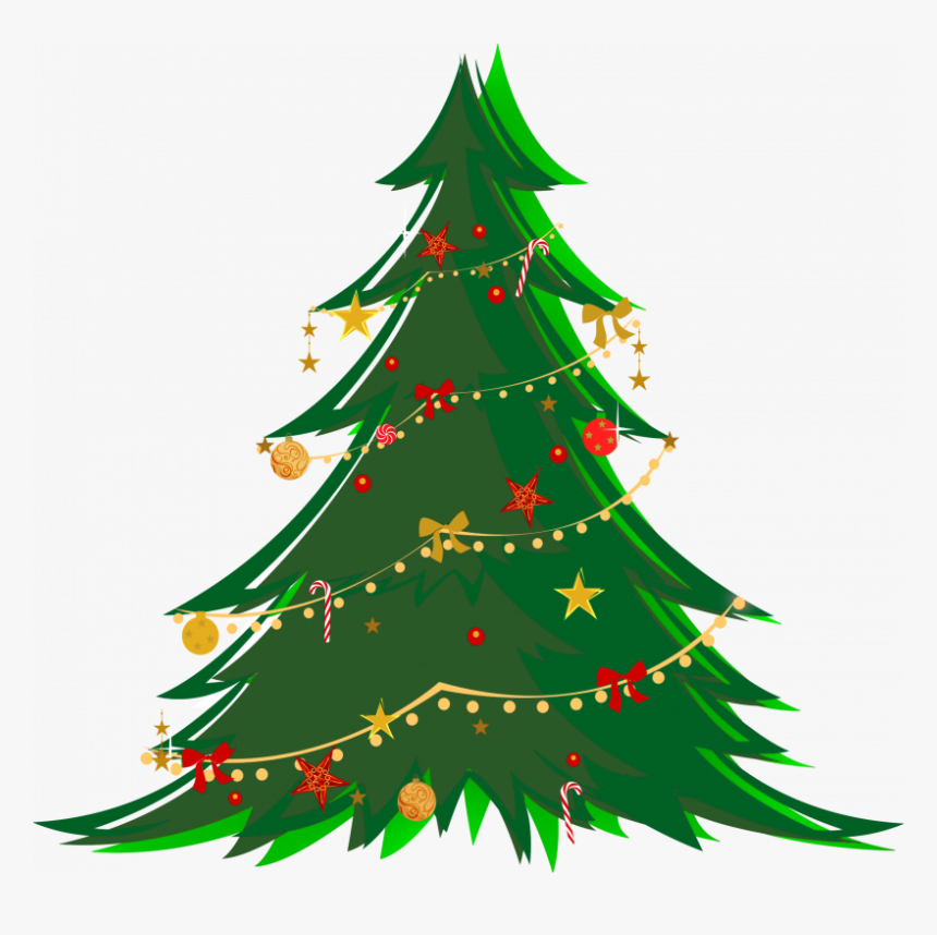 Transparent Hanging Ornament Clipart - Christmas Tree No Background