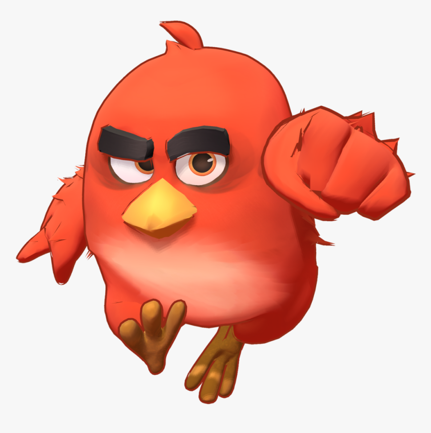 Angry Birds Art Real Life Red - Red Angry Bird Png