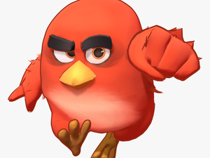 Angry Birds Art Real Life Red - Red Angry Bird Png