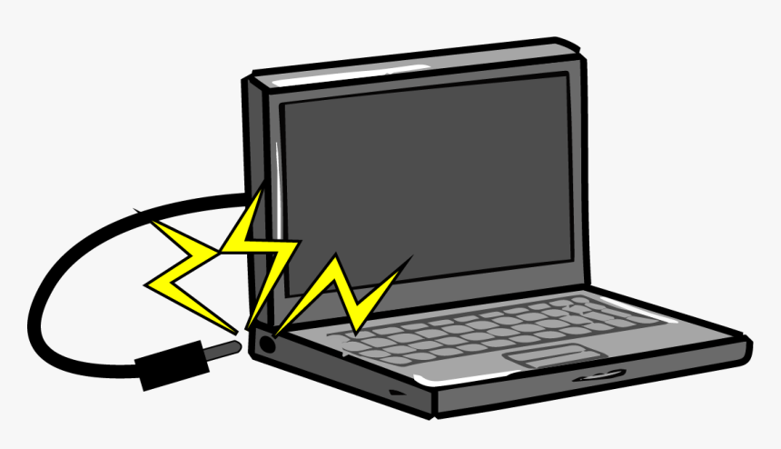 Laptop Dc Jack Repair - Broken Computer Clipart