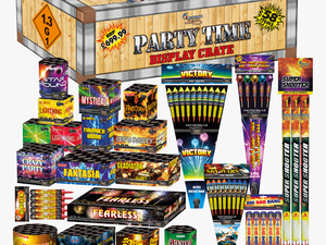 Party Time 58 Piece Firework Display Pack Selection - Party Time Firework Box