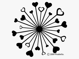 Black And White Hearts