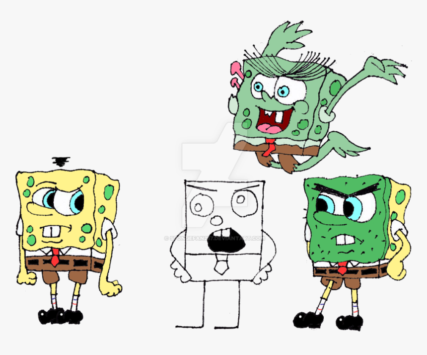 Doodlebob Drawing Spongebob Squa