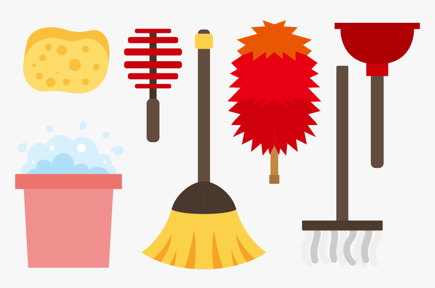 Feather Duster Cleaning Mop Clip Art - Duster Clipart