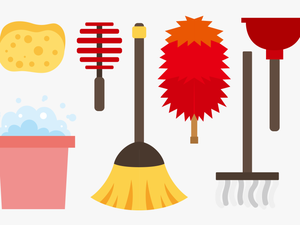 Feather Duster Cleaning Mop Clip Art - Duster Clipart
