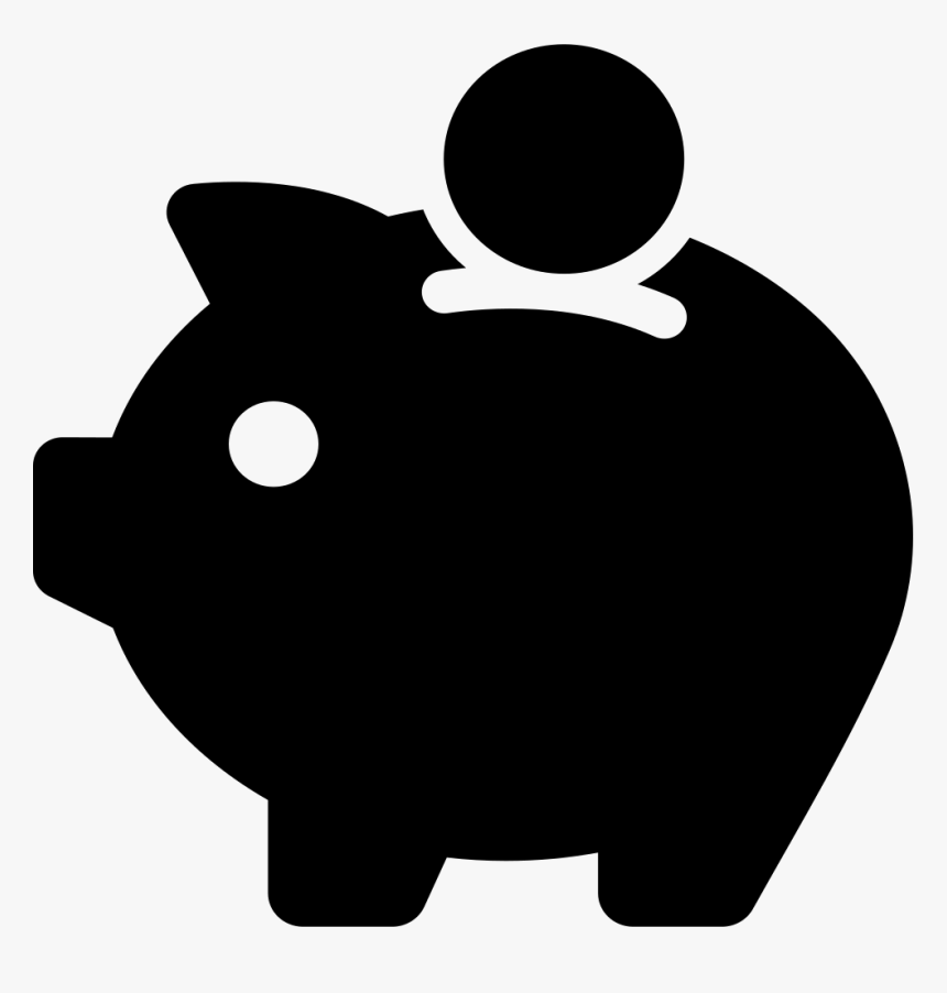 Piggy Bank Vector White Png Clipart 