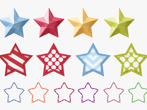 Stars Png - 3 Stars Drawing Colorful