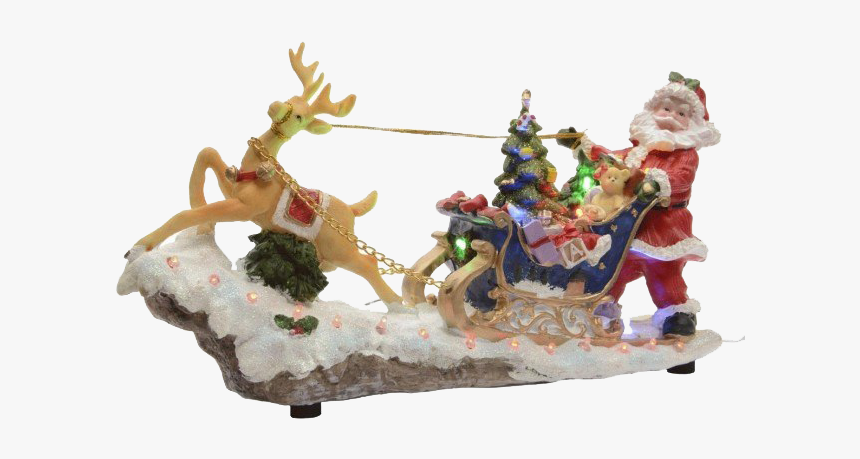 Christmas Reindeer Sleigh Png File - Santa Claus
