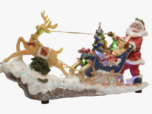Christmas Reindeer Sleigh Png File - Santa Claus