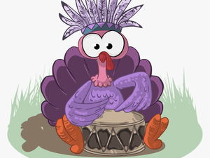 Turkey Playing Drums