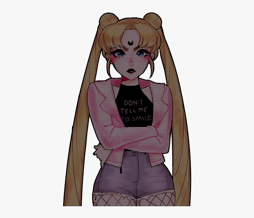 #stickers #png #tumblr #sailormoon #girl - Aesthetic Tumblr Pink Png