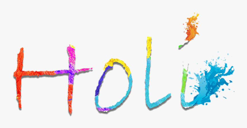 Happy Holi Text Png - Holi Background And Png Text
