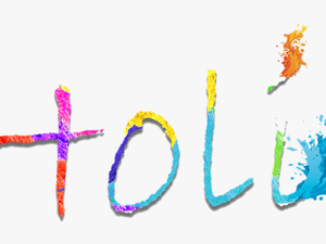 Happy Holi Text Png - Holi Background And Png Text