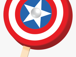 Captain America Shield Popsicle