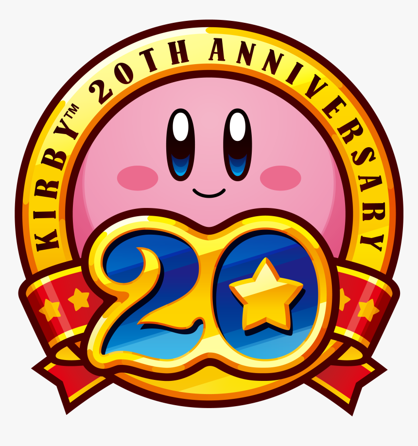 Transparent Kirby Air Ride Png - Kirby 20th Anniversary Logo