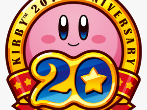 Transparent Kirby Air Ride Png - Kirby 20th Anniversary Logo