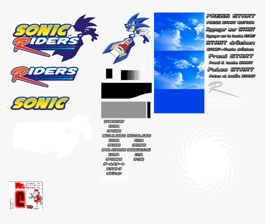 Title Screen - Sonic Riders
