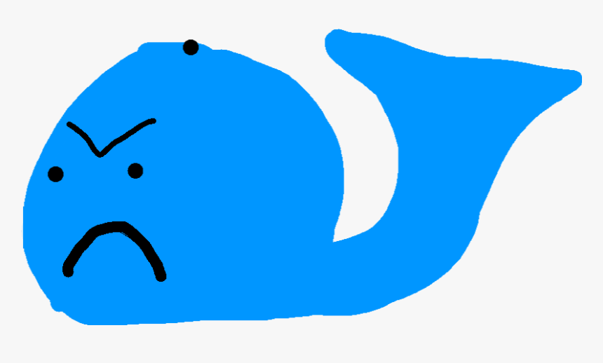 Sad Whale Clipart