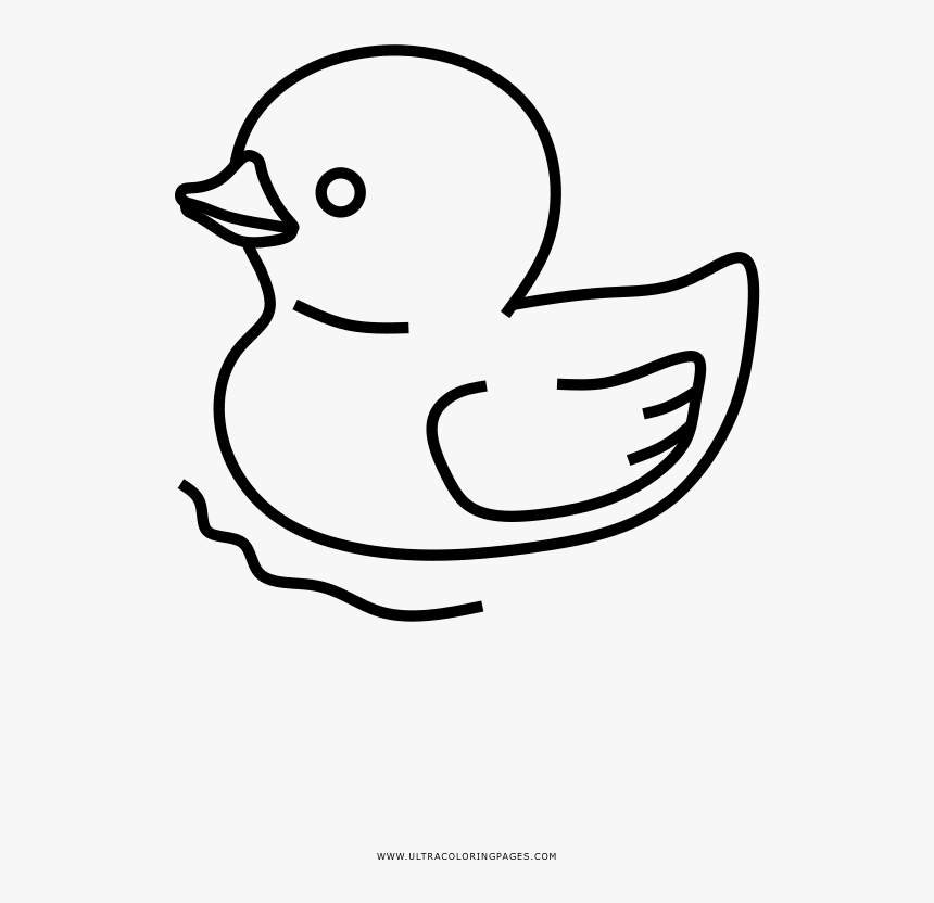 Rubber Ducky Coloring Page - Duck
