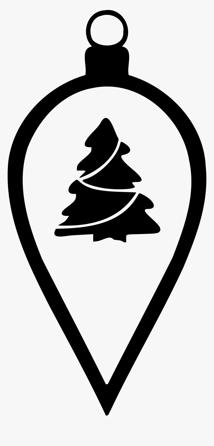 Christmas Tree Christmas Ornament Clip Art - Free Silhouette Christmas Clipart