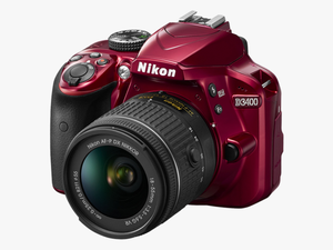 D3400 Dx Digital Slr Camera Body W/ Af P Dx Nikkor - Red Nikon D3400