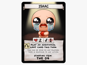 Isaac - Binding Of Isaac Four Souls Foil Cards