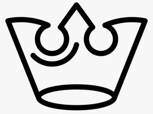Royalty Crown Outline Of Elegant Design - Transparent Crown Outline