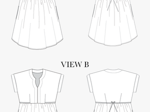 Chalk And Notch Women’s Fringe Dress And Blouse Pdf - Pattern