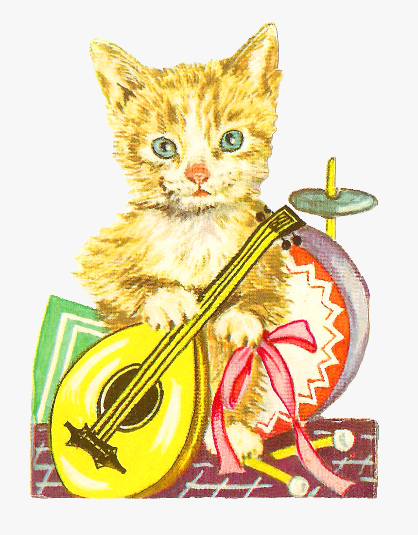 Antique Images Free Animal Graphic Antique Cat Clip - Victorian Cat With Transparent Background