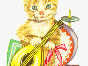 Antique Images Free Animal Graphic Antique Cat Clip - Victorian Cat With Transparent Background
