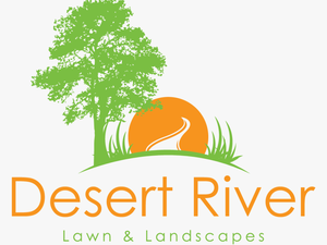 Desert River Landscapes - Black And White Oak Tree Tattoo
