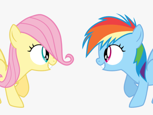 Filly Fluttershy And Rainbow Dash