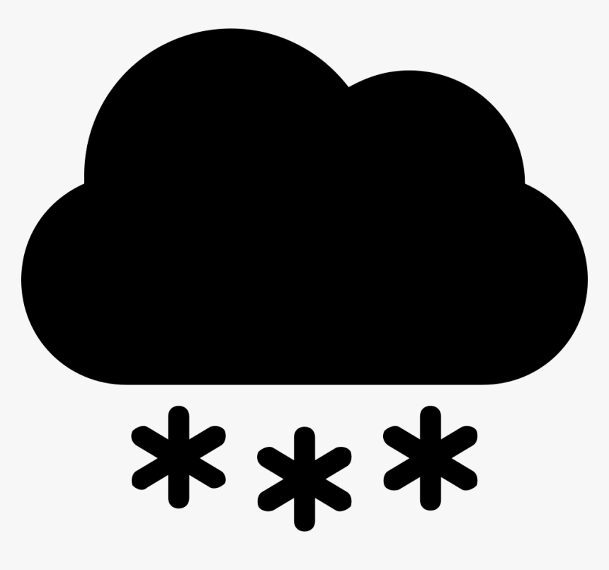 Snow Cloud - Transparent Background Snow Cloud Icon