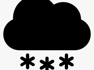 Snow Cloud - Transparent Background Snow Cloud Icon