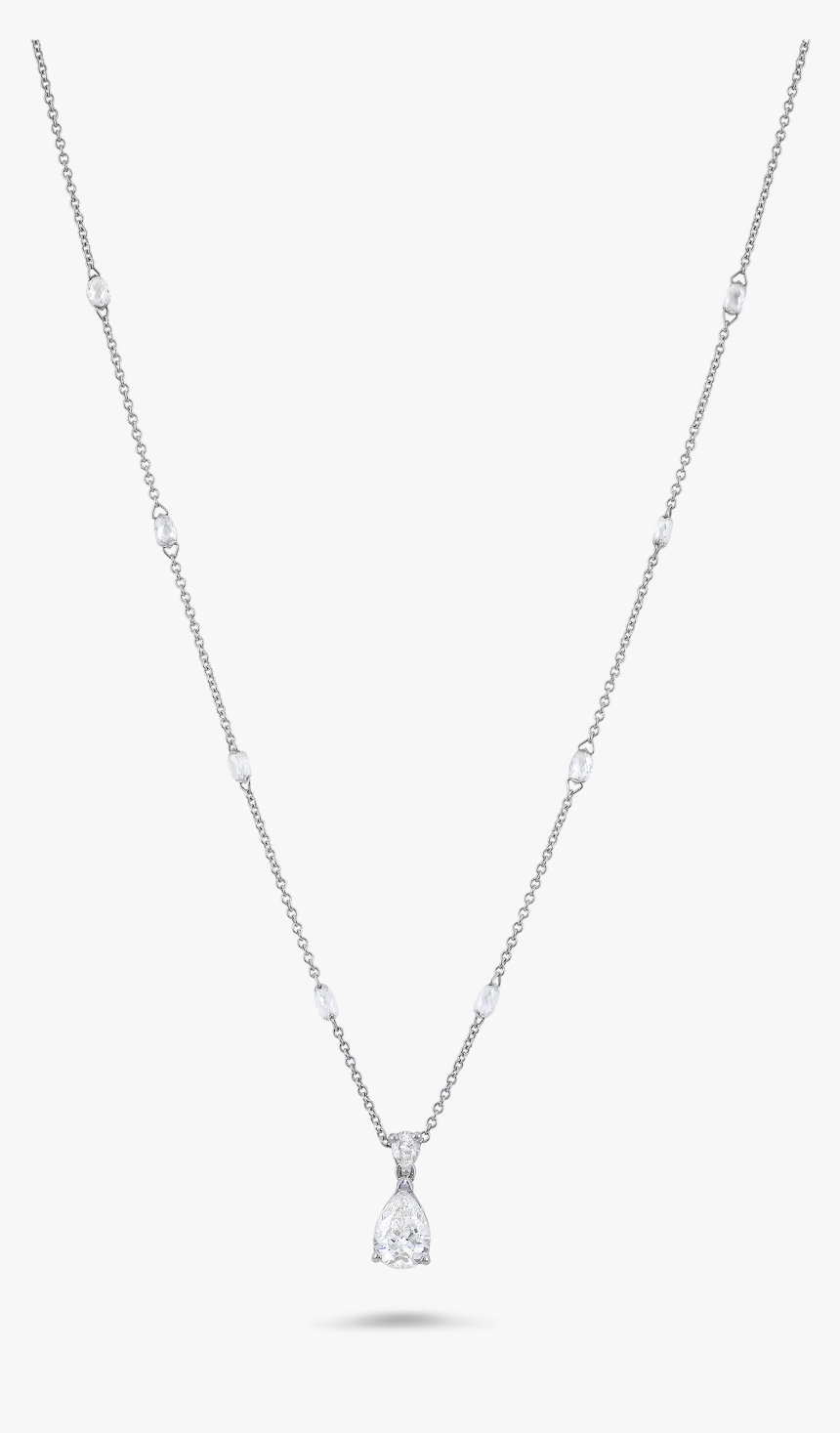 Beautiful Pear Cut Diamond Necklace - Locket