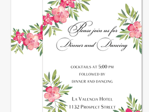 Spring Flowers Invitation Reception Card 
								data-caption - African Daisy