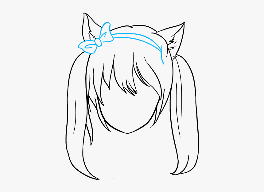 How To Draw Anime Cat Girl - Sketch