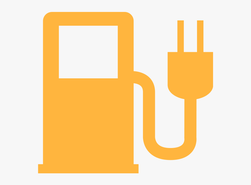 Electric Charging Symbol In Orange