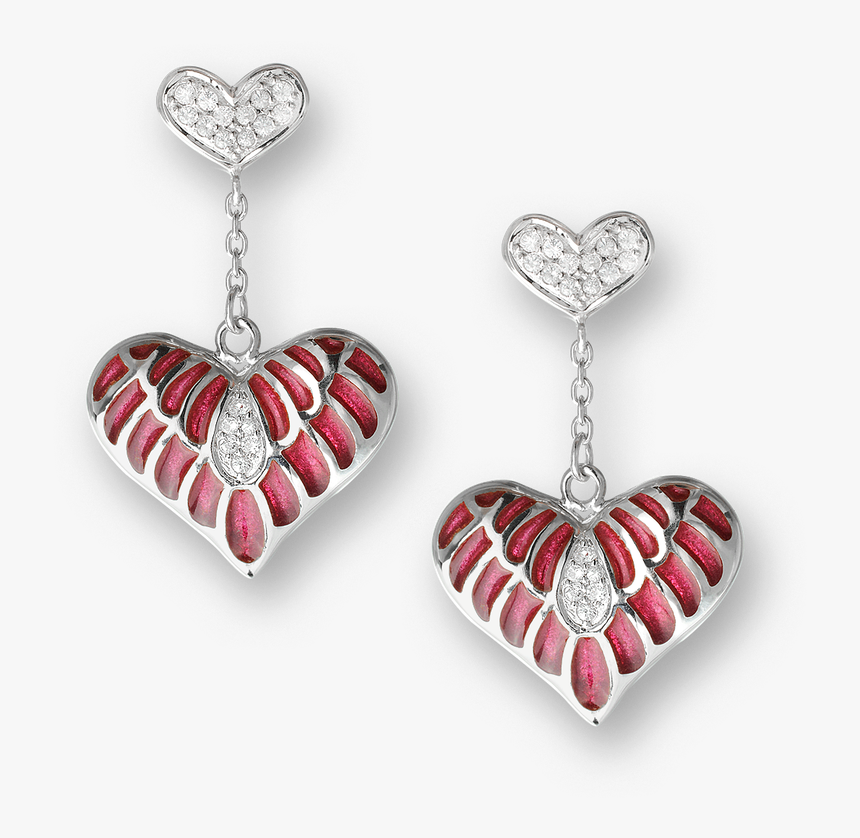 Nicole Barr Designs Sterling Silver Heart Stud Earrings-pink - Earrings