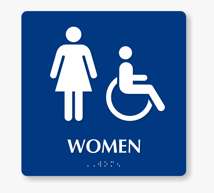 Women Handicap Bathroom Sign