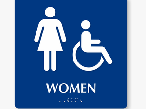Women Handicap Bathroom Sign