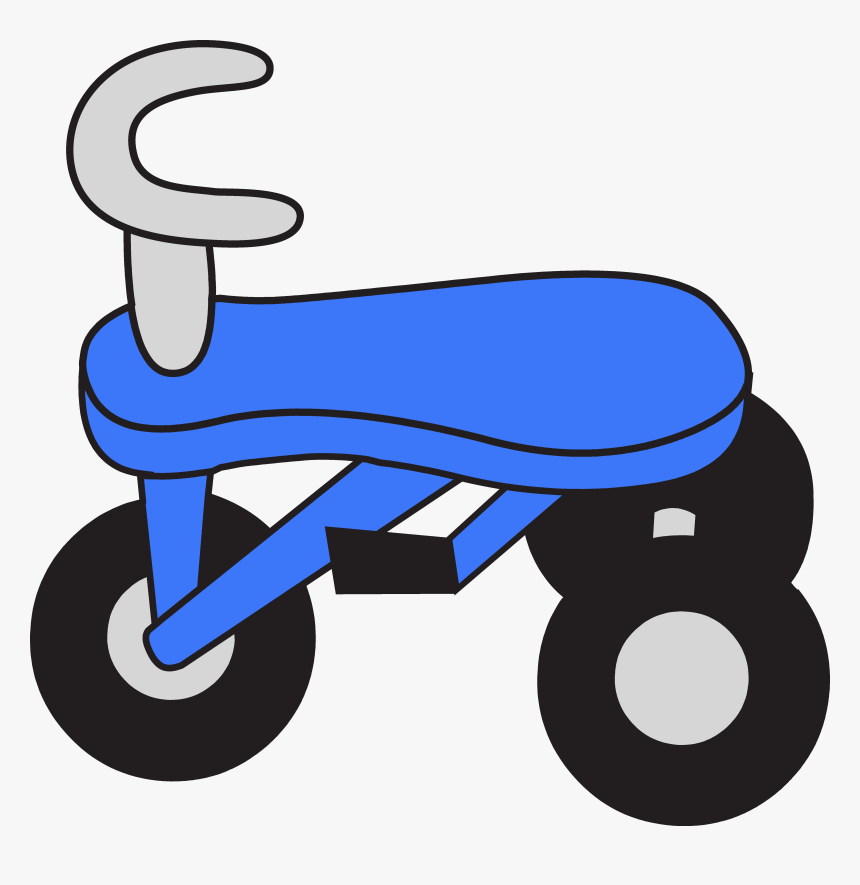 Blue Tricycle Clipart