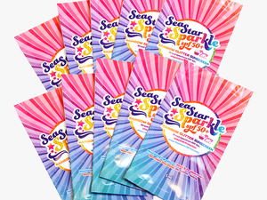 10 Seastar Sparkle Spf50 Travel Packets / Party Cake - Art Paper