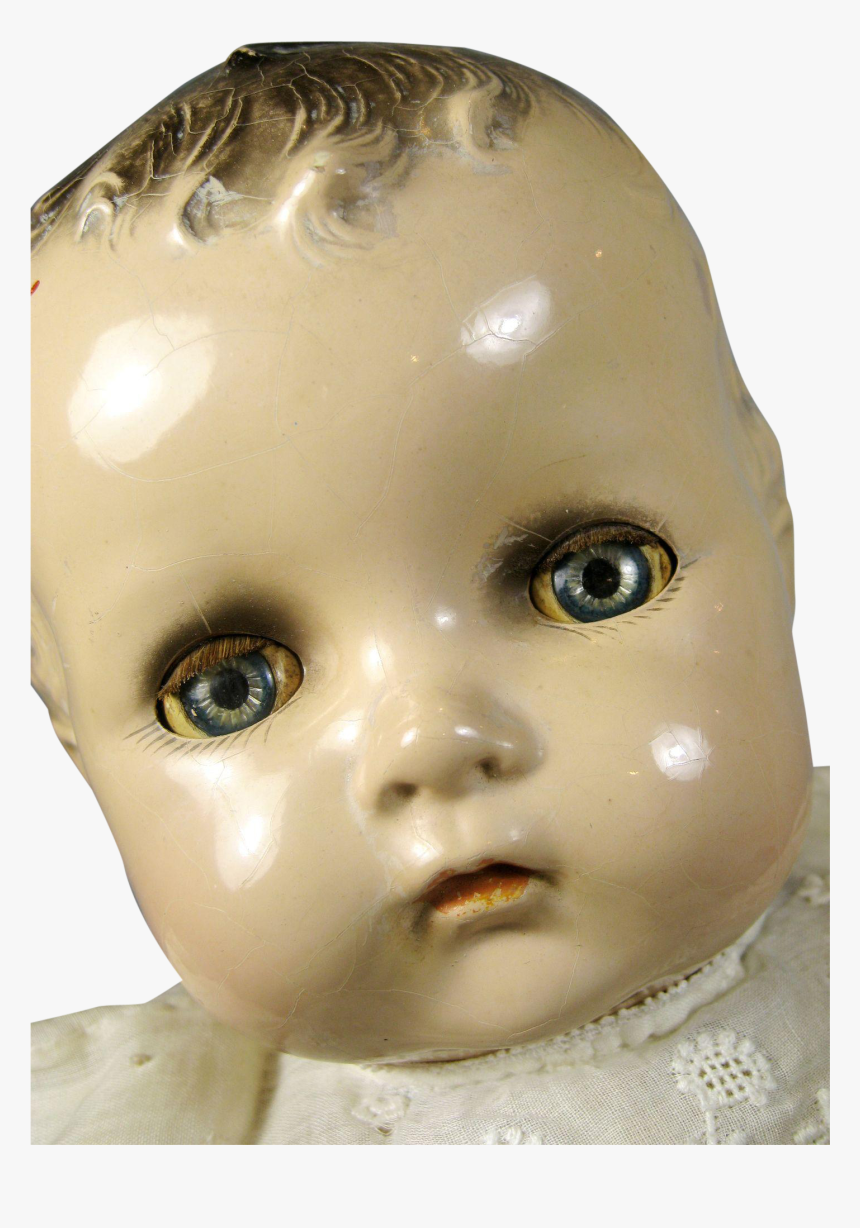 Large Vintage Composition Hp Cloth Baby Doll Sayco - Baby Doll Face