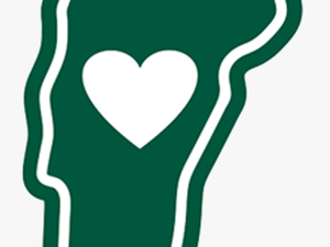 Vt Heart In Vermont Sticker - Vermont Sticker